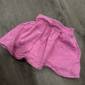 GAP Kids Pink Textured Skirt with Elastic Waist Size 4 Toddler